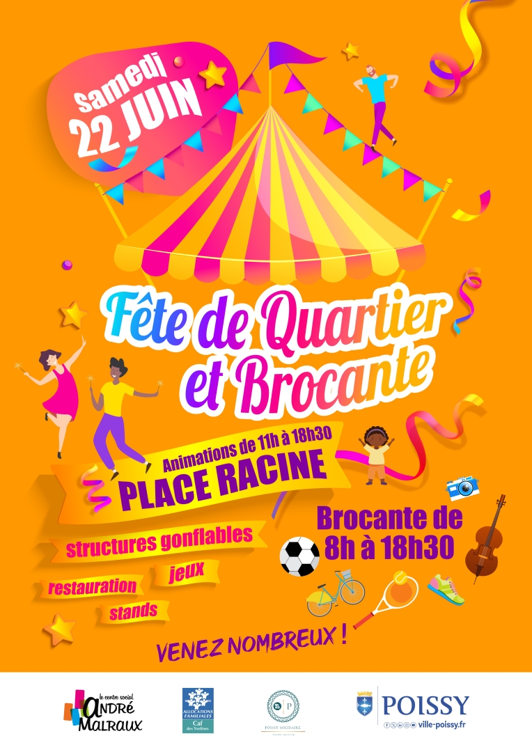 Fête de quartier et brocante Beauregard - Ville de POISSY