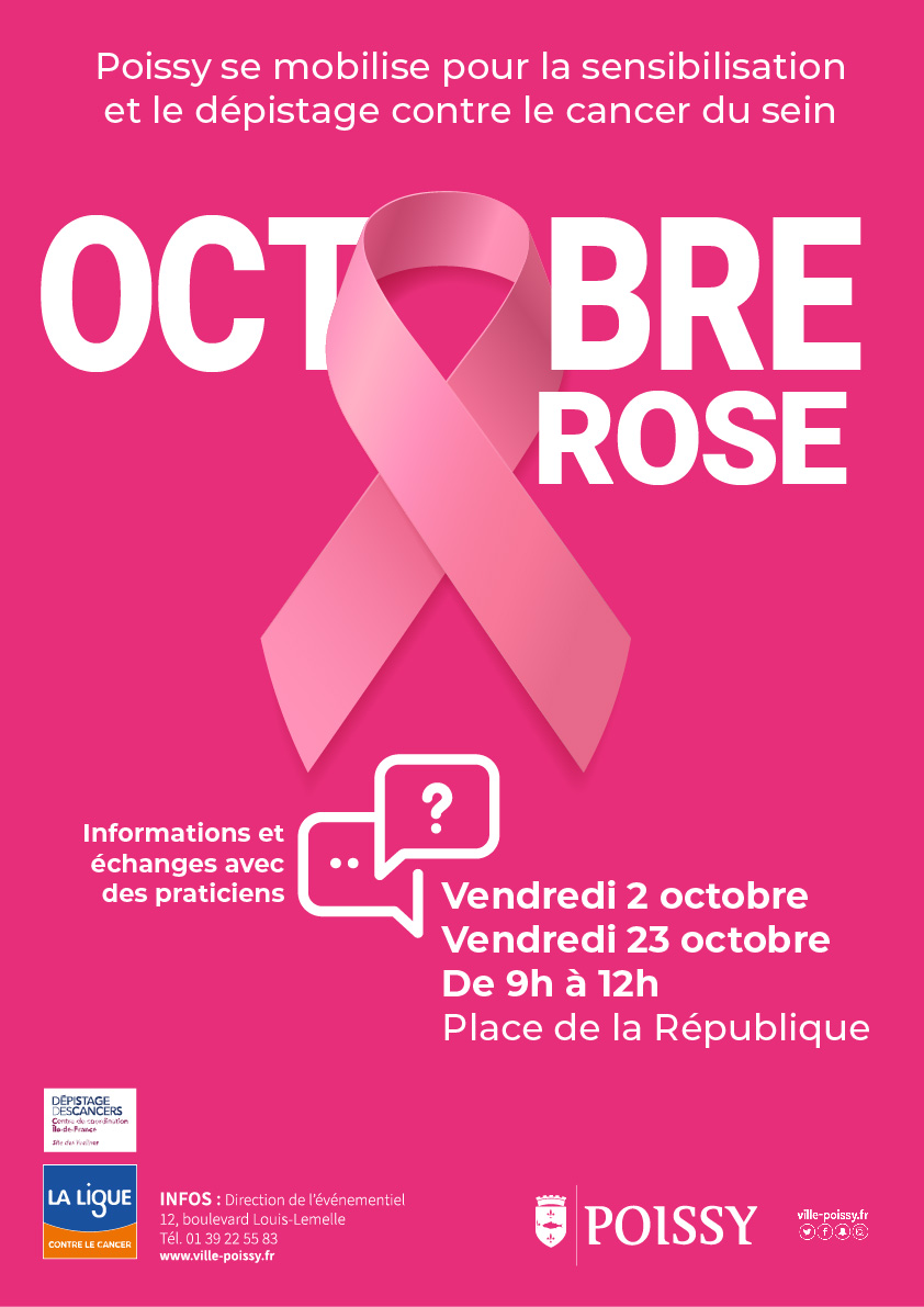 Octobre Rose Journée Dinformation Et De Sensibilisation Au Dépistage Ville De Poissy 9436